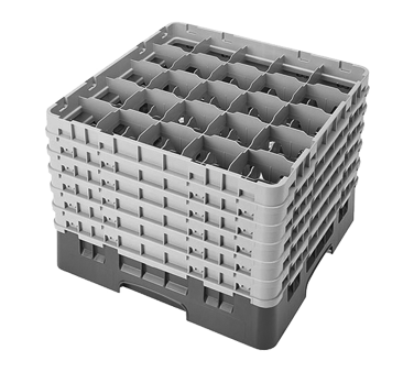 Cambro 25S1214416 Camrack Glass Rack With (6) Soft Gray Extenders - 2 Cases