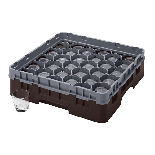 Cambro 30S318167 Camrack Glass Rack With Soft Gray Extender - 5 Cases