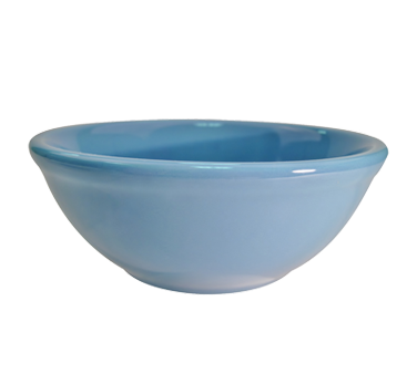 CAC China LV-15-LBU 12.5 Oz. Light Blue Ceramic Round Las Vegas Nappie Bowl (3 Dozen Per Case)