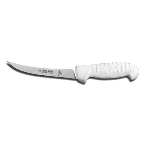 Dexter S116-6MO 6" White Curved Sani-Safe‚ Boning Knife with Polypropylene Handle