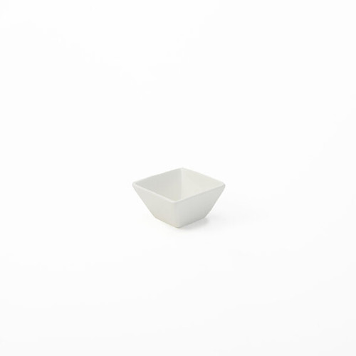 American Metalcraft WFB3 3 Oz. Porcelain White Square Prestige Bowl