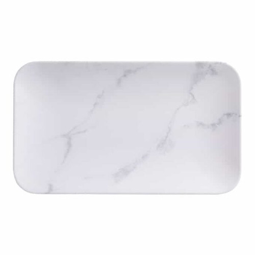 American Metalcraft MCP12MA Plastic White Rectangular Platter