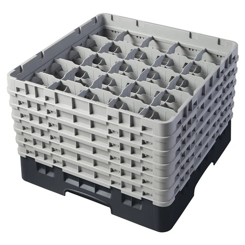 Cambro 25S1114110 Camrack Glass Rack With (6) Soft Gray Extenders - 2 Cases