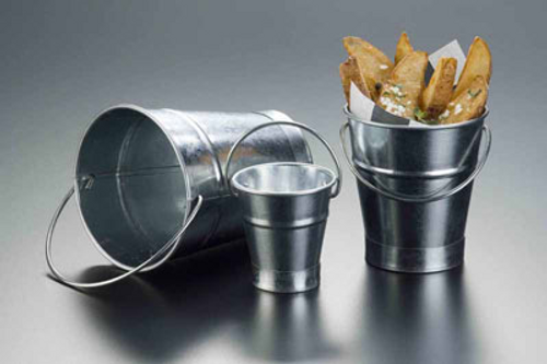American Metalcraft GP3 3.5 1 Qt. Galvanized Tabletop Serving Pail