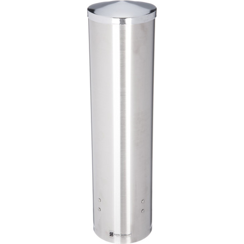 San Jamar C3450SS Stainless Steel 16"L Water Cup Dispenser