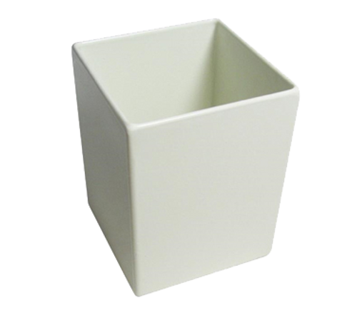 Bon Chef 9515PWHT 1 Qt. Aluminum Pearl White Square Bowl