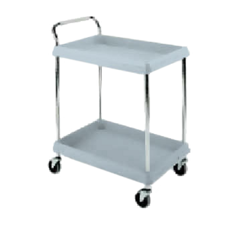 Metro BC2030-2DMB Blue Deep Ledge Utility Cart Adjustable Polymer Shelves 32-3/4"W x 21-1/2"D x 41"H