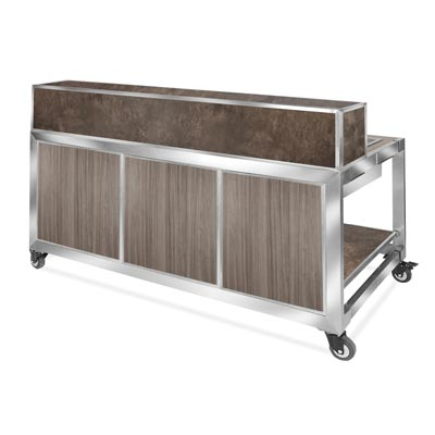 Eastern Tabletop HB6525SG Hub Buffet Sandstone Textured Laminate Bar Kit