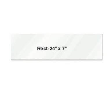 Eastern Tabletop 05247AC 24"L x 7"W Rectangular Clear Acrylic Riser Shelf