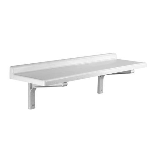 Cambro CSWS1448SK480 Camshelving Shelf Wall-Mounted Solid 48"W Speckled Gray