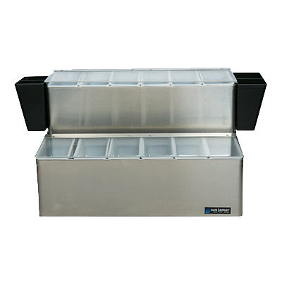 San Jamar B6766L EZ-Chill Garnish Center 20-7/8"