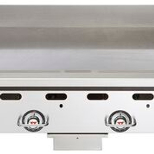 Vulcan MSA48-NG 48" W Stainless Steel Natural Gas Countertop Heavy Duty Griddle - 108,000 BTU