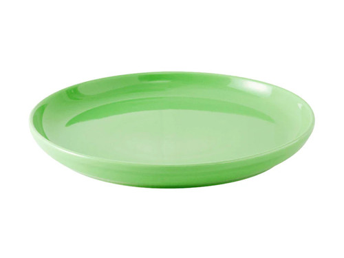 Tuxton BTA-1315 13-1/8" Ceramic Cilantro Round Pizza/Serving Plate (6 Each Per Case)