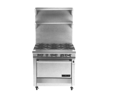 Garland M43S-NG 34" Natural Gas Heavy Duty Range - 24,000 BTU