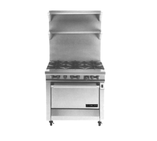 Garland M43S-NG 34" Natural Gas Heavy Duty Range - 24,000 BTU