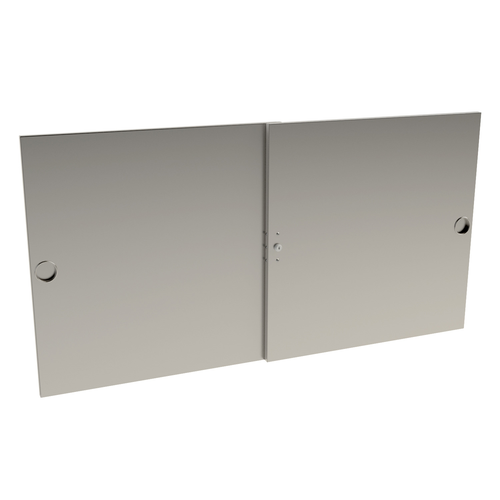 Cadco GG4-SD Locking Security Doors With Swing-Out Doors Stainless Steel for CBC-GG-B4 Series Carts
