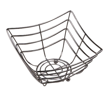 American Metalcraft SCB480 Chrome Plated Square Space and Time Continuum Basket