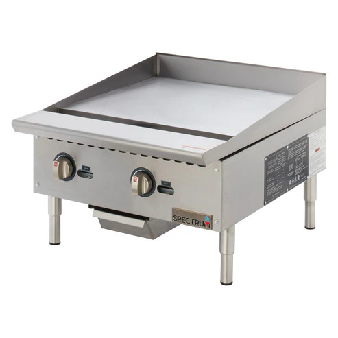 Winco NGGD-24M 24" Natural Gas Countertop Spectrum Griddle - 60,000 BTU