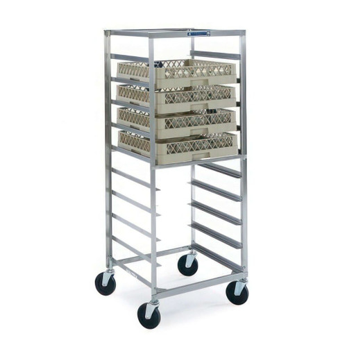 Lakeside 198 10 Rack Capacity Stainless Steel Glass and Cup Rack Transport Cart