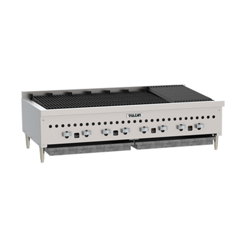 Vulcan VCCB72 72" Gas Countertop Charbroiler - 188,500 BTU