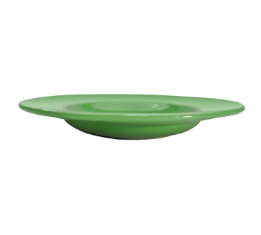 CAC China LV-120-G 12" Dia. 26 Oz. Green Ceramic Round Las Vegas Pasta Bowl (1 Dozen)