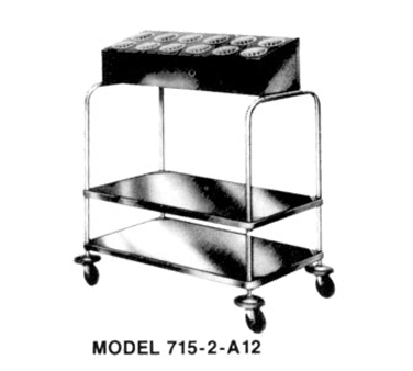 Piper Products 715-2-A8 Tray & Silver Cart