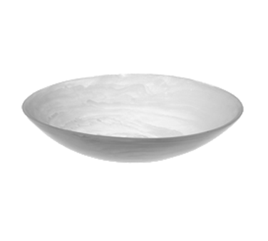 American Metalcraft WSBL15 15.75" 169 Oz. Resin White Round Translucence Bowl