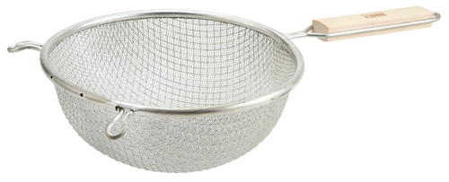 Winco MST-6D 6-1/4" Double Tinned Mesh Strainer
