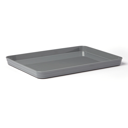 American Metalcraft BL14G Plastic Gray Rectangular Lid and Platter