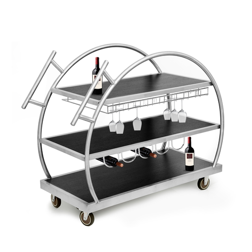 Eastern Tabletop WT6849R The Cartwheel Trolley Service Cart