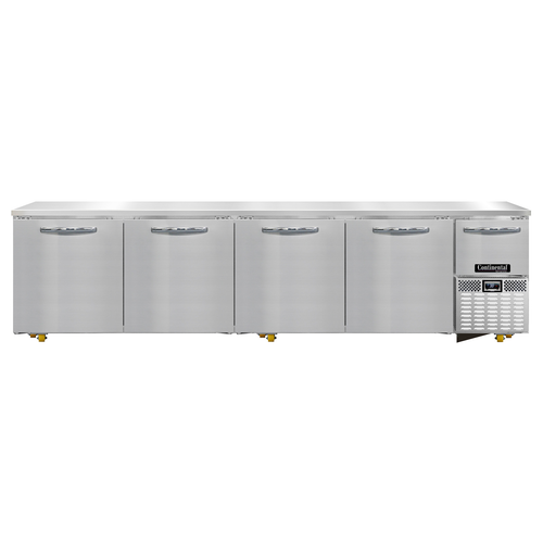Continental Refrigerator RA118N-U 118.19"W Five-Section Undercounter Refrigerated Base