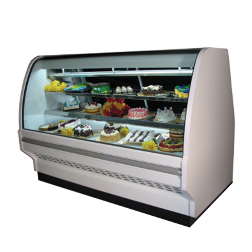 Howard McCray R-CBS40E-4C-BE-LED 51.5" W Curved Glass Refrigerated Bakery Case