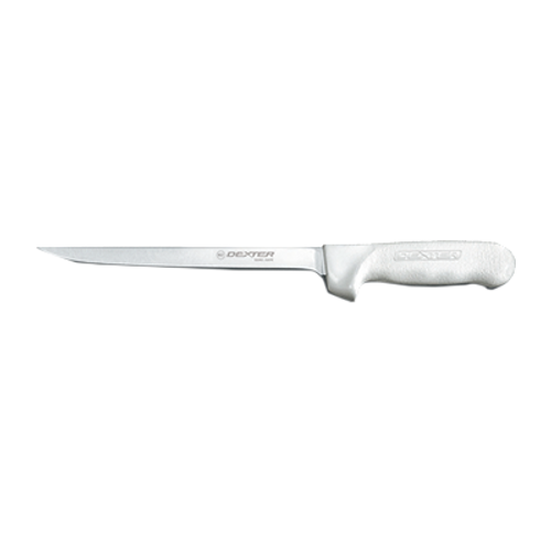 Dexter S133-9PCP 9" White Sani-Safe Fillet knife with Polypropylene Handle