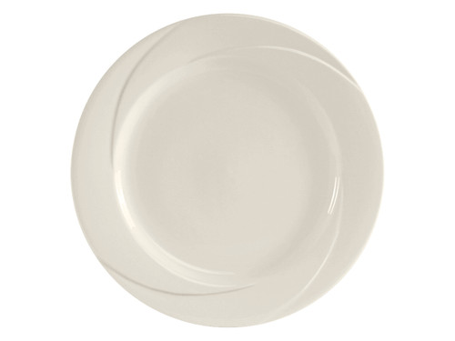 Tuxton ASU-007 10-5/8" Ceramic Pearl White Round Plate (1 Dozen)