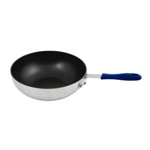 Winco ASFP-11NS 11" Dia. Round Aluminum Stir Fry Pan