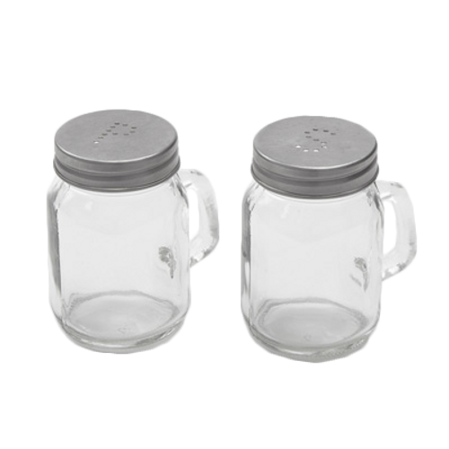 American Metalcraft MSP4 Mason Jar Salt and Pepper Shaker Set 4 Oz.