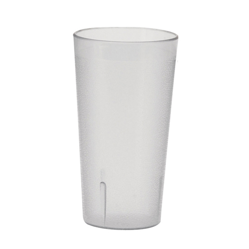 Winco PTP-24C 24 Oz. Clear Plastic Pebbled Tumbler