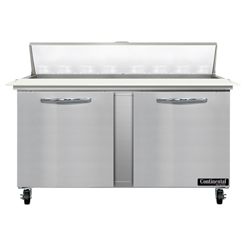 Continental Refrigerator SW60N16C 60" W Two-Section Two Door Sandwich Unit