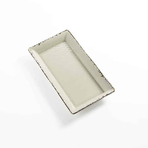 American Metalcraft AWMEL19 Plastic White Rectangular Platter