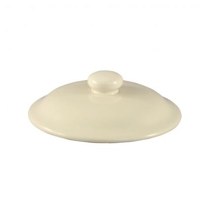 CAC China CAS-10-LID 4.63" Bone White Ceramic Round Casserole Lid Only (6 Dozen Per Case)