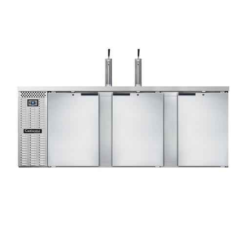 Continental Refrigerator KC90SNSS 90"W Solid Door Keg Cooler