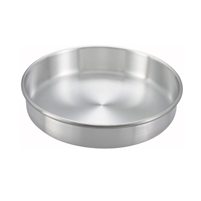 Winco ACP-092 9" x 2" Round Aluminum Layer Cake Pan