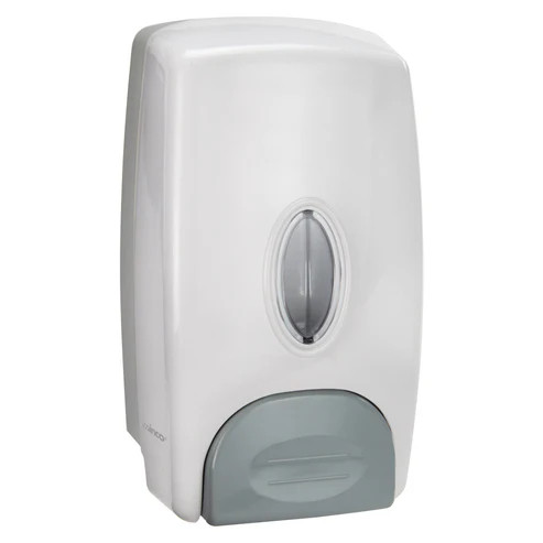 Winco SD-100 35 Oz. Wall Mounted White Soap Dispenser