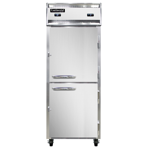 Continental Refrigerator 1RFENHD 28.5" W One-Section Self-Closing Door Reach-In Extra-Wide Refrigerator/Freezer