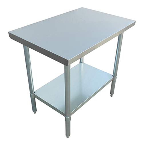 Adcraft WT-3048-E 48" W x 30" D Stainless Steel Commercial Work Table with Galvanized Legs