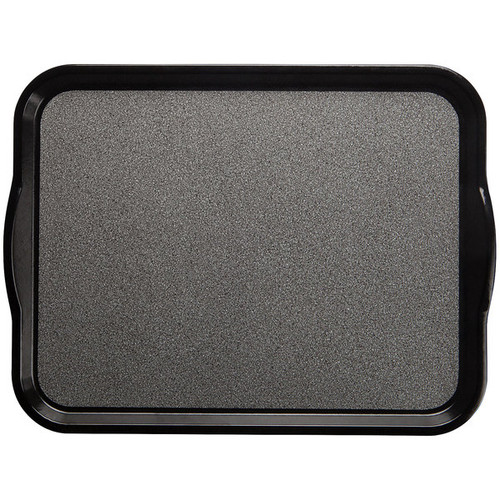Cambro 1418VCH382 14" Black Rectangle Versa Camtray - 12/Case