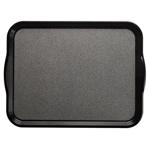 Cambro 1418VCH382 14" Black Rectangle Versa Camtray - 12/Case