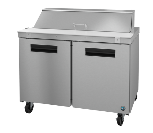 Hoshizaki SR48B-12 48" W Two-Section Two Door Reach-In Steelheart Series Sandwich Top Refrigerator