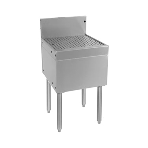 Glastender DBA-12 Stainless Steel Underbar Drainboard - 12"W x 19"D