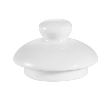 CAC China TPW-1-LID 2.5" Super White Porcelain Accessories Teapot Lid Only (3 Dozen Per Case)